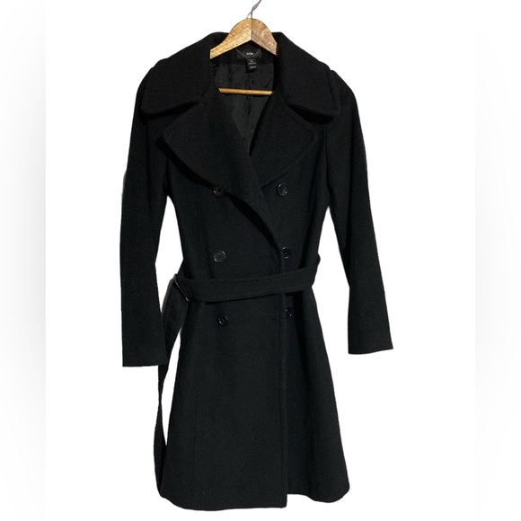 H&M Jackets & Blazers - H&M Recycled Wool and Cashmere Double Breasted Trench Coat size 6 small